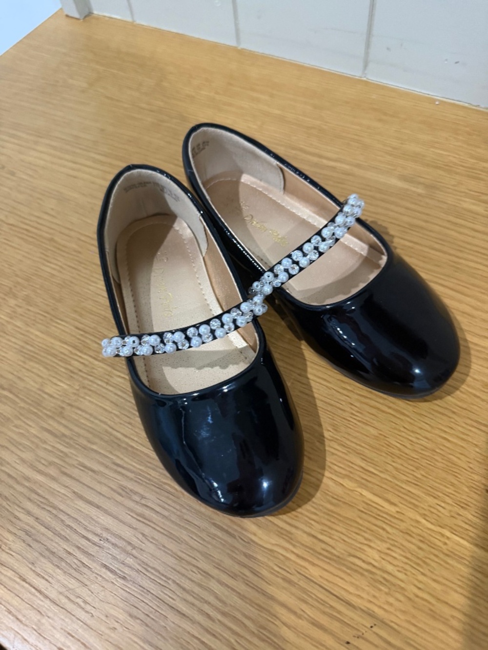 Black Patent Girl Flats